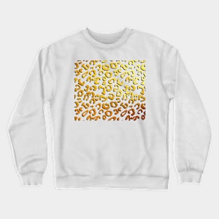 Golden leopard print, black shadow Crewneck Sweatshirt